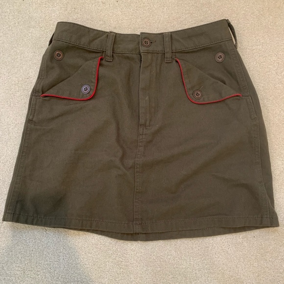 Army Green Skirt - Picture 1 of 3
